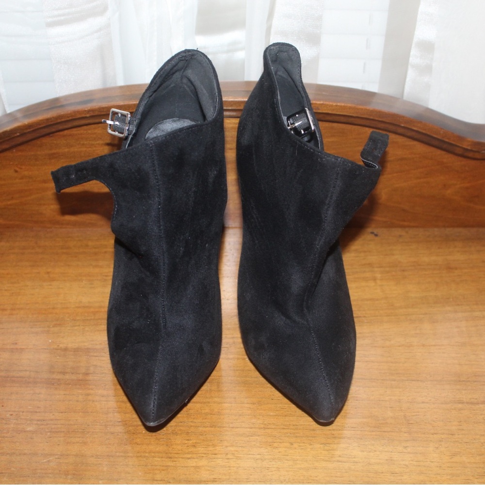 Gently used Michael Antonio Suede Ankle Boot.